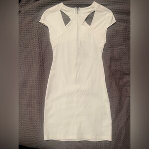 Nasty Gal White Cut-Out Mini Dress